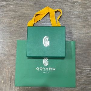 Goyard box and bag